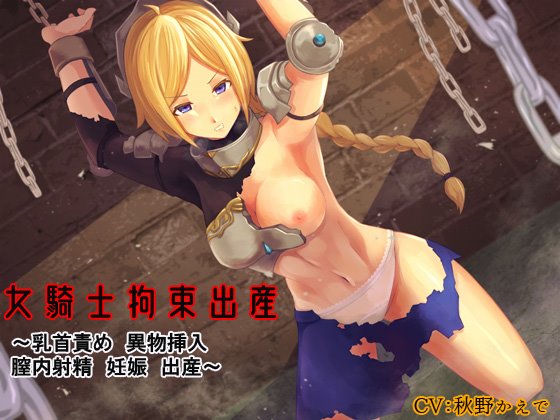 【WAVE音源同梱】女騎士拘束出産 ~乳首責め、異物挿入、膣内射精、妊娠、出産~