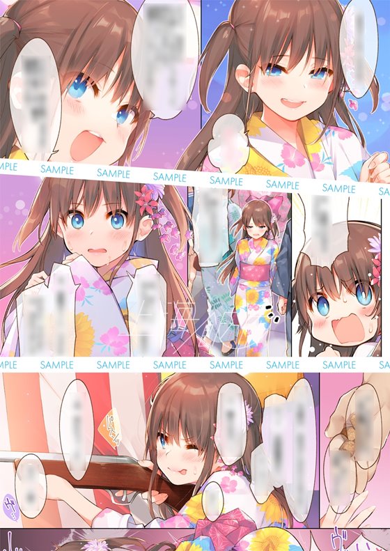 椎菜と甘酸っぱい夏祭り♪【ASMR音声&フルカラー漫画】