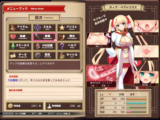 魔導士ティアと不思議な大図書館~Hな鑑定と恥療で世界を救う淫乱魔導士~