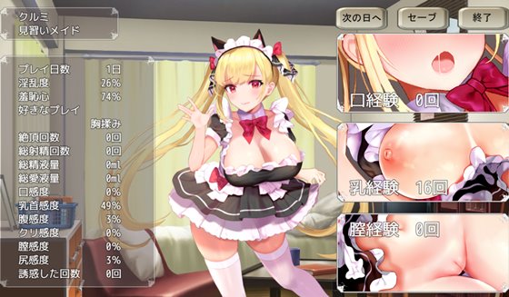 福引で当たったメイドがご奉仕をしてくれるというので毎日エッチした