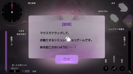 お休みなさい、お兄ちゃん♪【睡眠姦・おさわりシミュレーション】