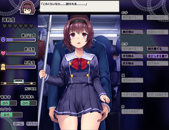 痴漢は電車の中で