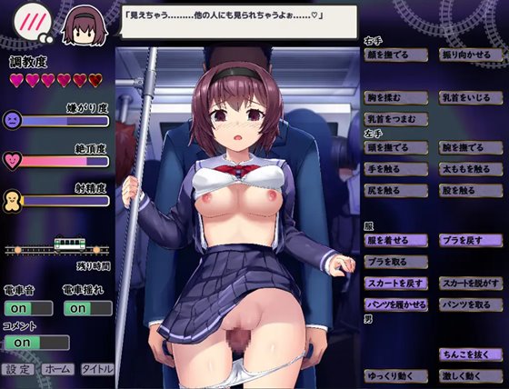 痴漢は電車の中で