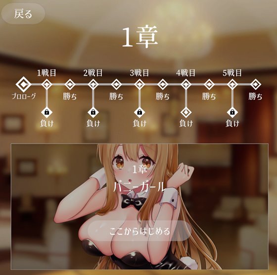 バニーガールとイタズラじゃんけん