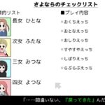 さよならのチェックリスト