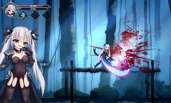 銀剣の戦姫ゲーム画面