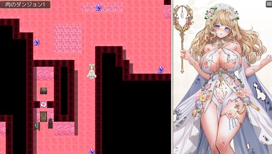 花の女神ウルルとエロトラップダンジョン ゲーム画面2