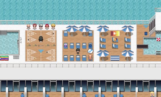 蒼海のレディ・スパイ　ゲーム画面