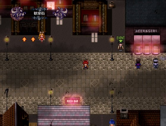 『新人冒険者リルシャと迷宮都市』のゲームプレイ画面