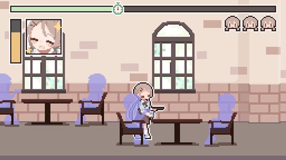 揺れるお水に負けないで!のゲーム画面