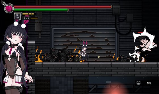 ガトリングを使った戦闘シーン