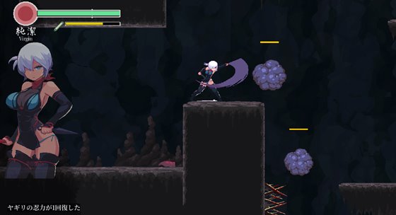 復讐の夜霧のゲームプレイ画面