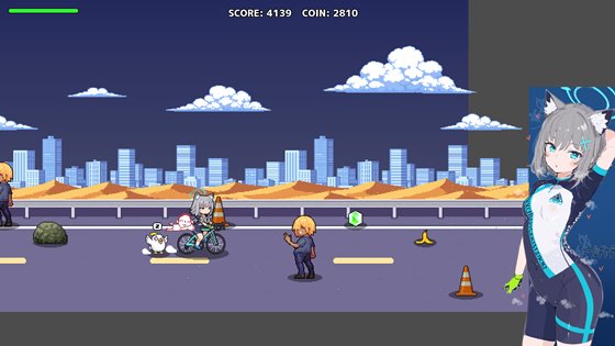 シロコライドのゲームプレイ画面