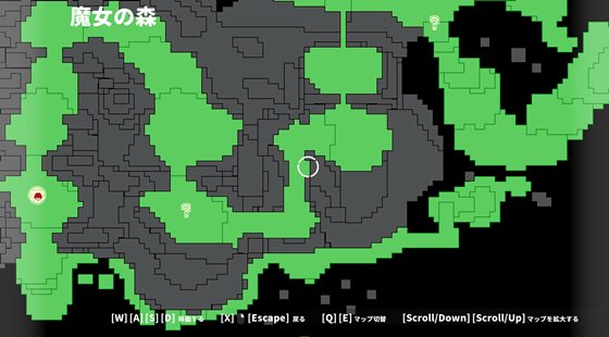 淫魔てんぷてーしょん・だぶりゅ～♡♡の全体MAP表示画面