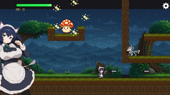 レスキューメイドさんのゲームプレイ画面