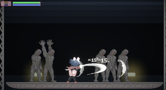 『うさぎの』のゲームプレイ画面