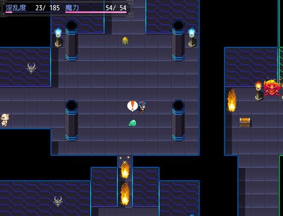 魔王ミネリアと名もなき村のエロトラップダンジョンのゲームシステム2画像