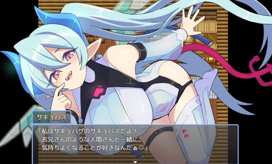 サキュバグのあらすじとヒロイン紹介画面