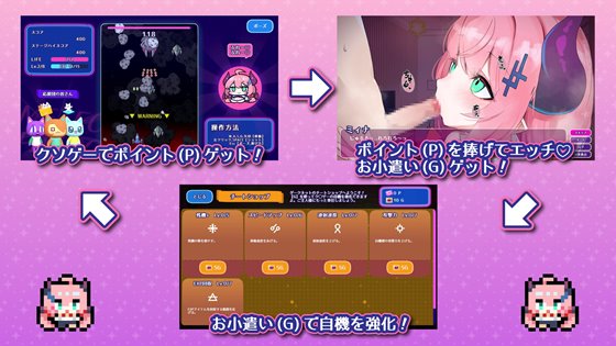 もんむすのペット 甘サド捕食系サキュバス編のゲームシステム画像